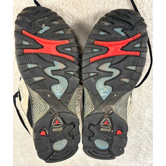 Ecco Gore Tex Running Shoes Sneakers Women Size US 6-6.5 EU 37 Beige Outdoors - Picture 6 of 8
